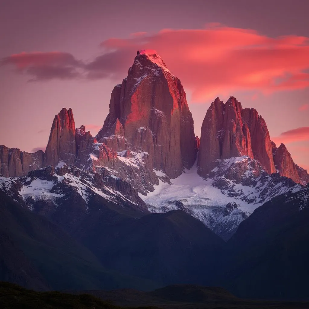 Amanecer en el Fitz Roy